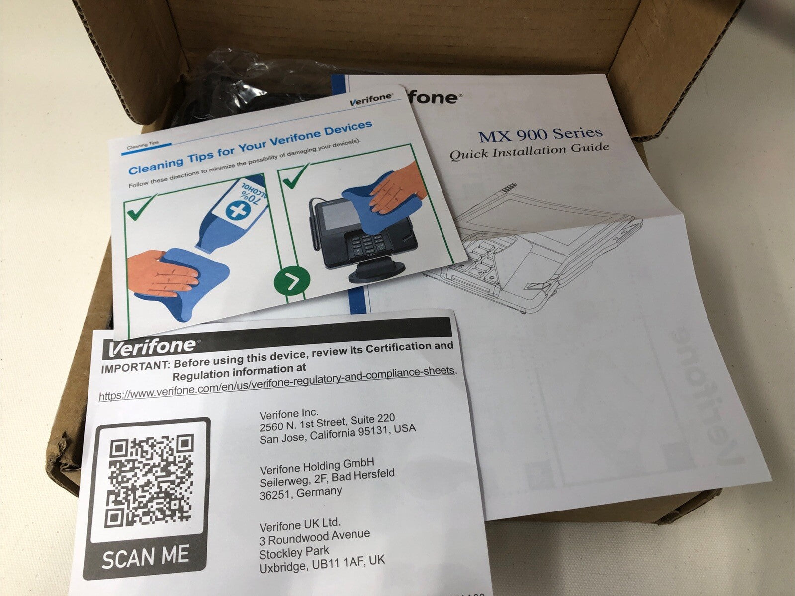 Verifone MX925 Multimedia Credit Card Reader Payment Terminal M177-509-01-R