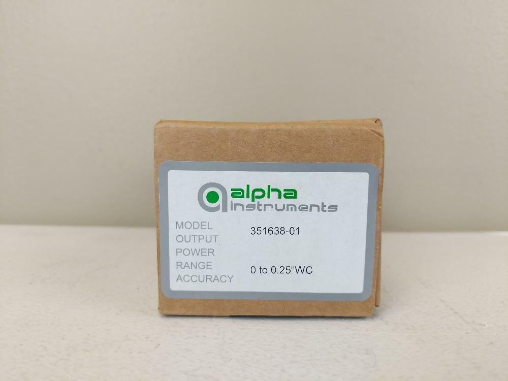 Alpha Instruments Sensor Device Part # 351638-01 Range 0 To 0.25"WC- Box of 5