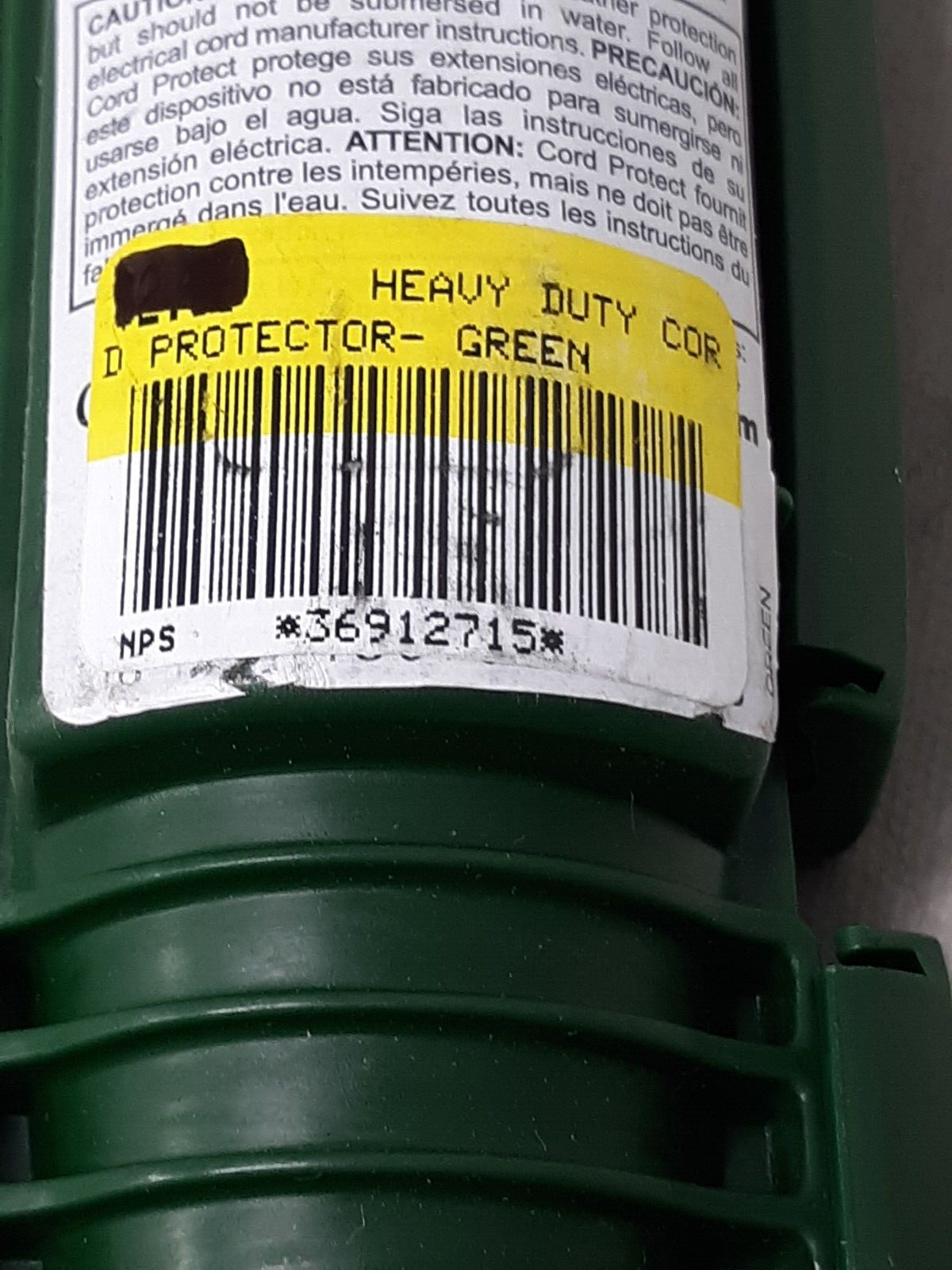 Cord protector Twist and Seal Green Weather Resistant Cord Case