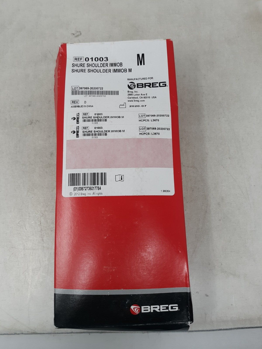 Breg Shure Shoulder Immobilizer Size Medium 01003