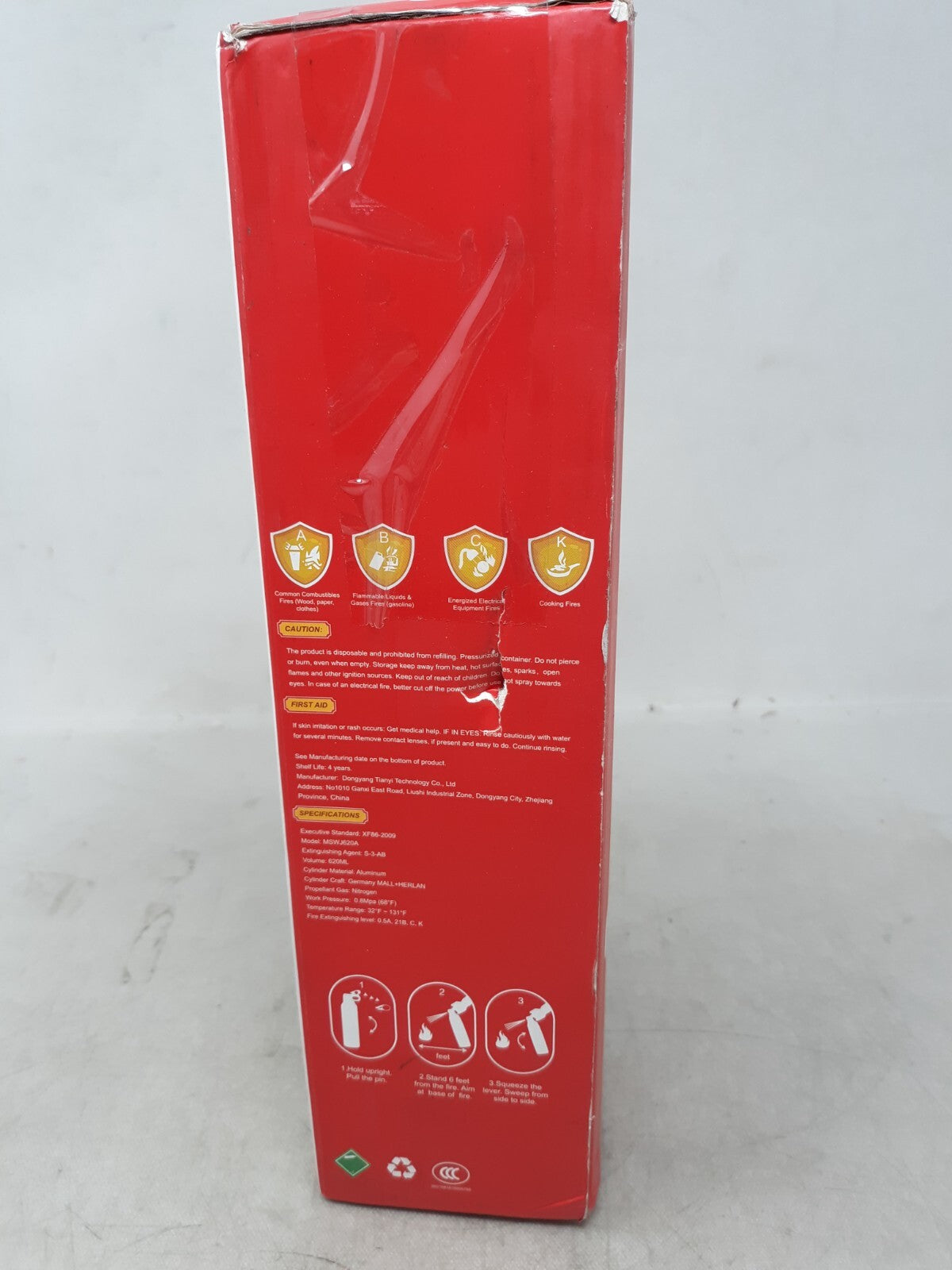 Portable Fire Extinguisher | 4in1 Small Fire Extinguisher For Home