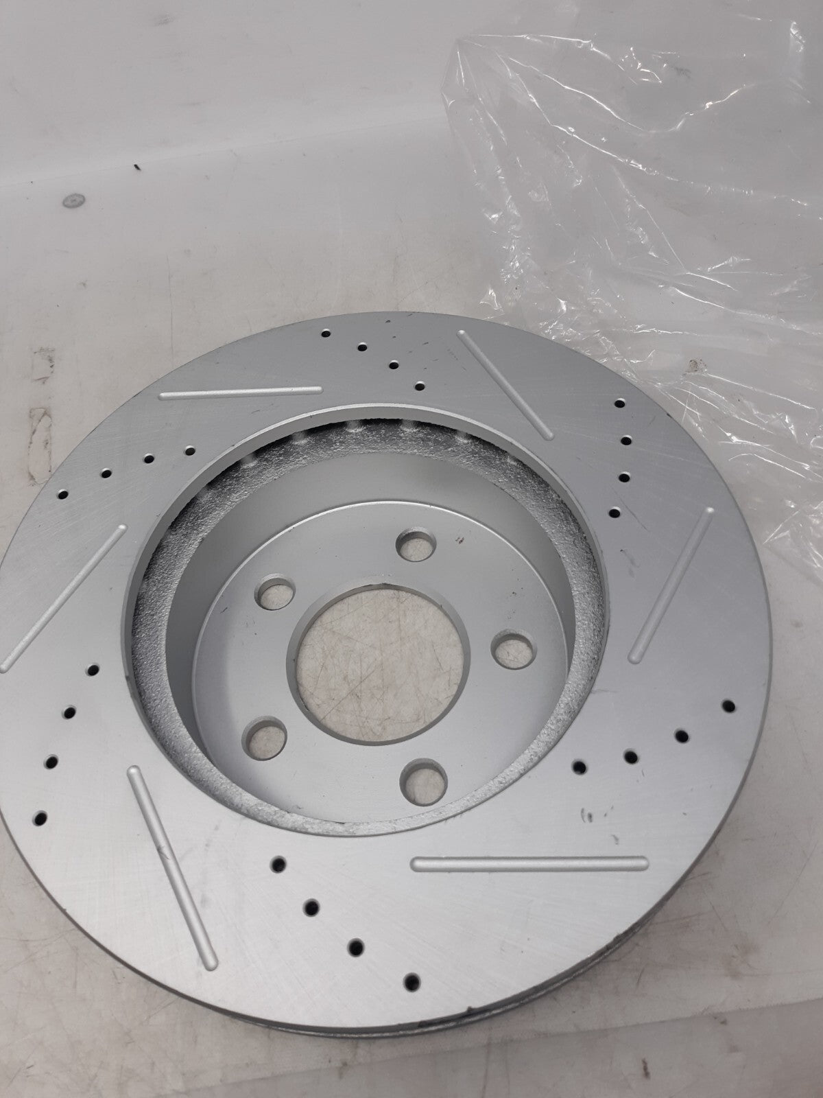 Performance Drilled Slotted Brake Rotor 53001 Front MIN THK 26MM Zinc Coated