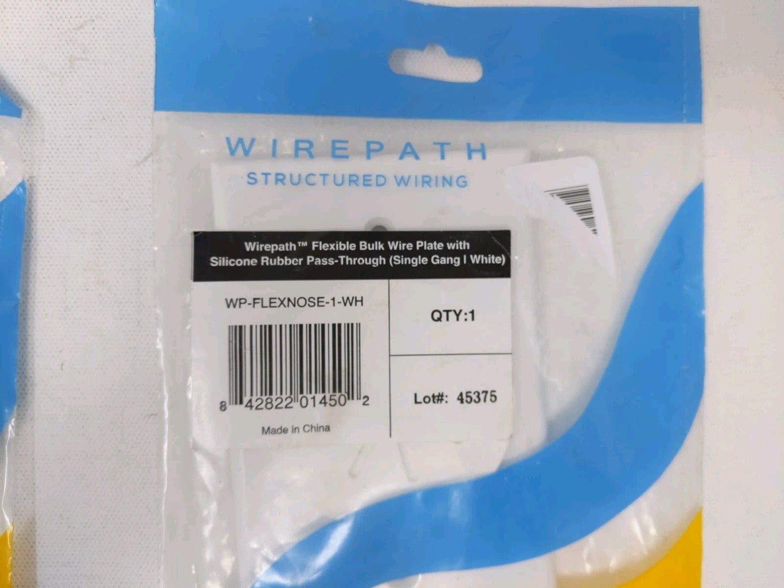 QTY. 2 Wirepath Flexible Bulk Wire WP-FLEXNOSE-1-WH Silicone Rubber Pass-Through