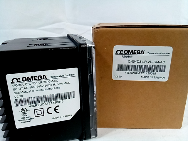 Omega CN04D3-LR-2U-CM-AC Temperature Controller V2.90