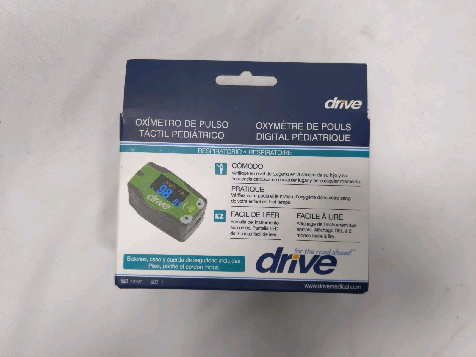 Drive Pediatric Fingertip Pulse Oximeter For Children. Oxygen level & Heart Rate
