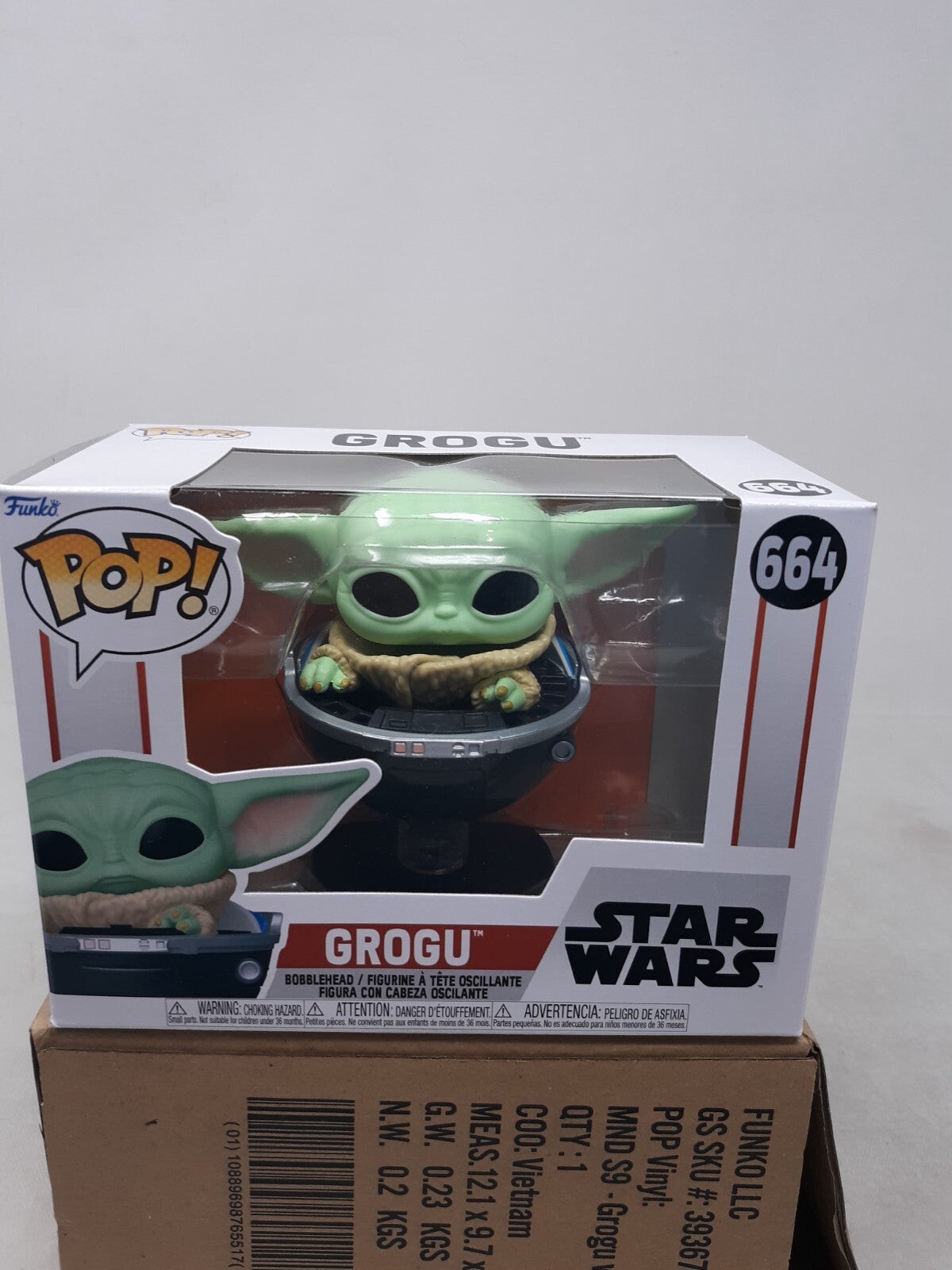 Funko Pop! Vinyl: Star Wars - Grogu #664 W/Protector