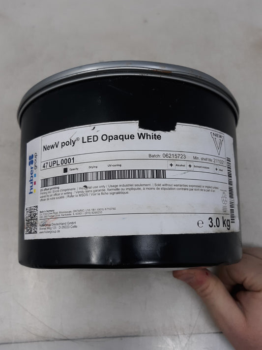 3.0 kg Huber Group NewV poly LED Opaque White 47UPL0001