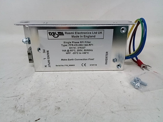 Rasmi Electronics Ltd Omron Single Phase RFI Filter 216227