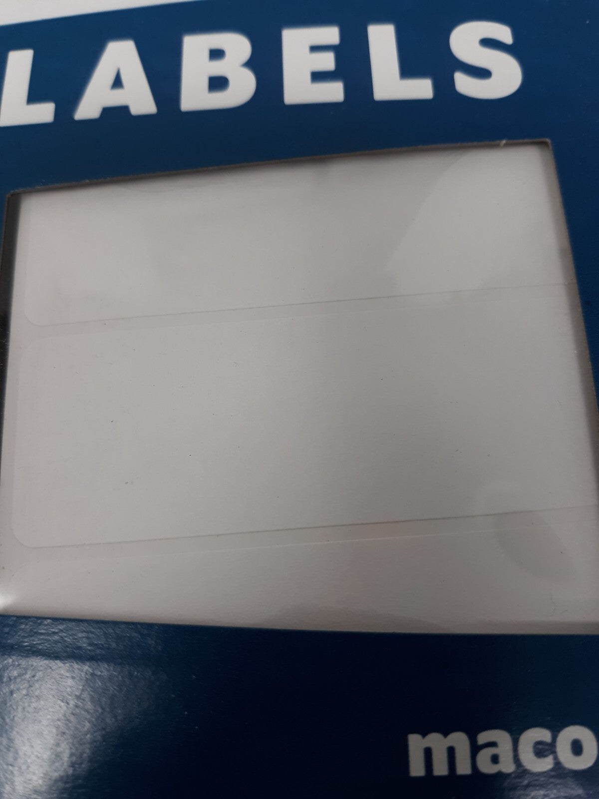 Maco MS-1648 1 x 3" Labels, White Removable, Pack of 250