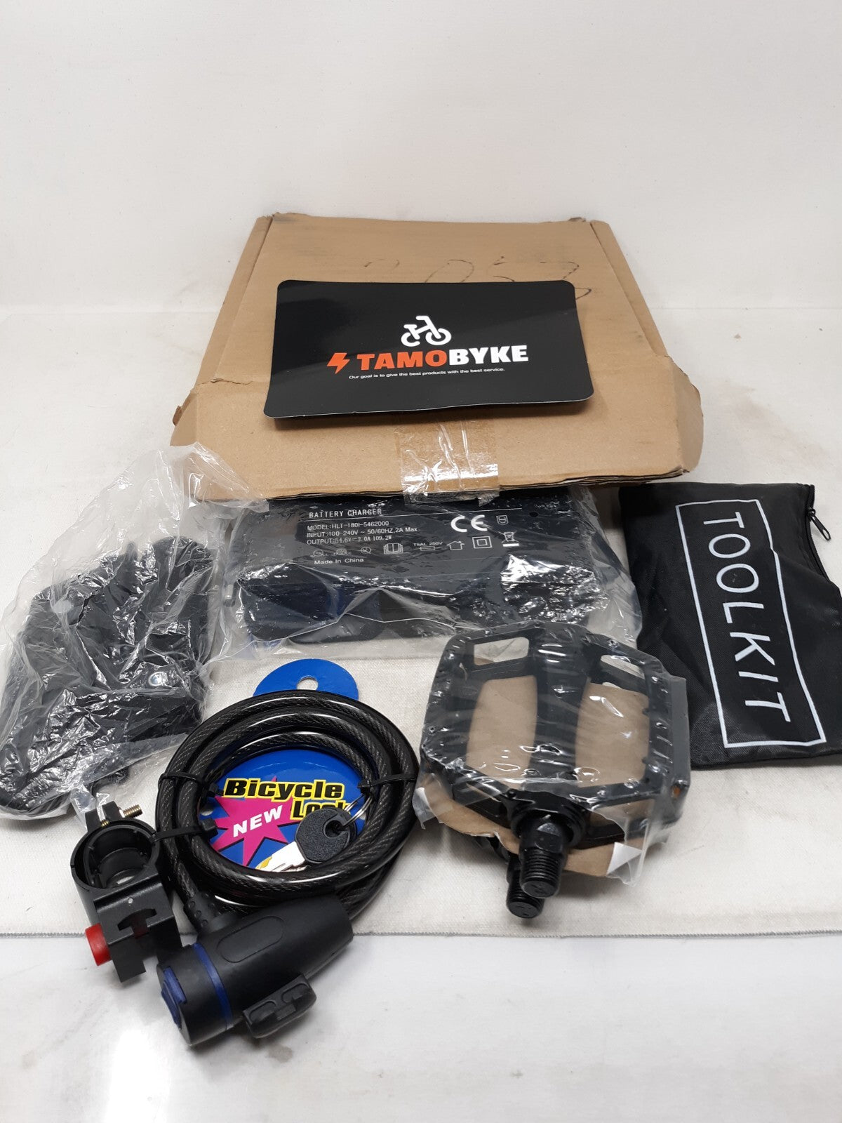 TamoByke eBike Light Reflector | Tool Kit | L & R Pedal | Manual | Accessory