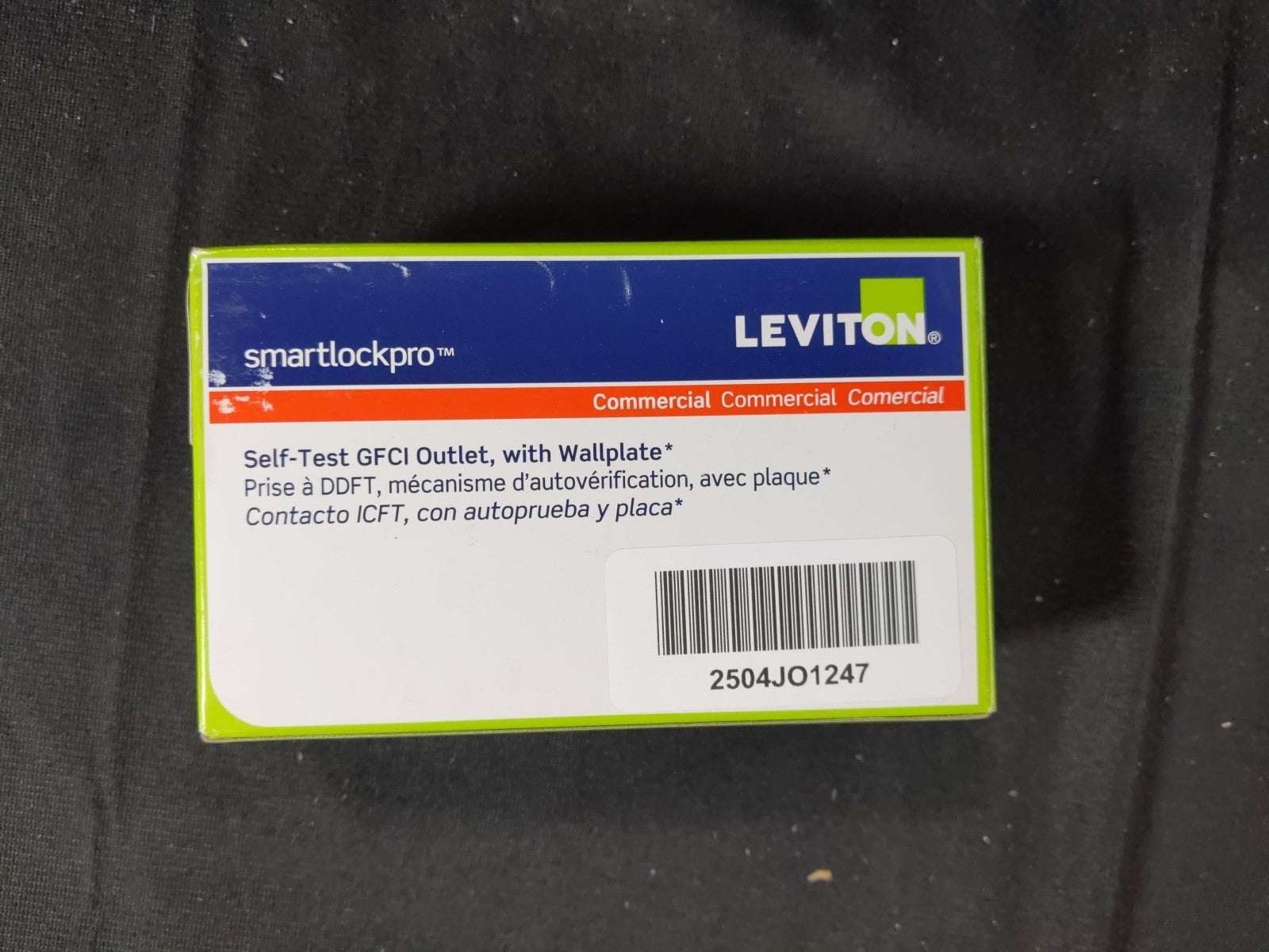 Leviton SmartlockPro Self-Test Slim GFCI Receptacle Outlet White 15A GFNT1-W