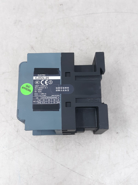 1Pcs DELIXI CJX2s-25 Series 25A AC contactor 1NO+1NC CJX2s-2511 AC220V