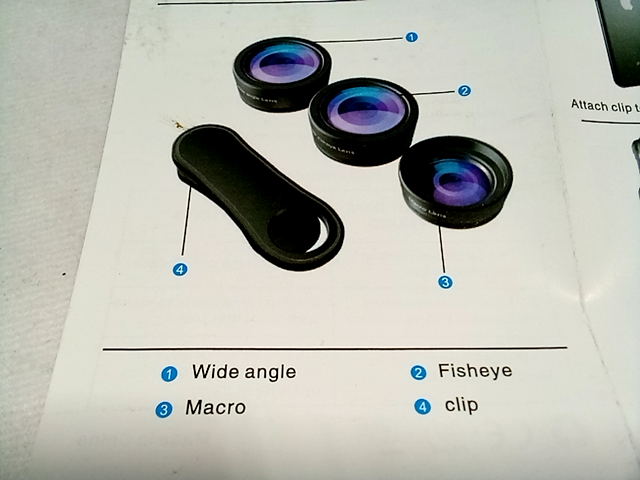Keywing lenses for smartphone