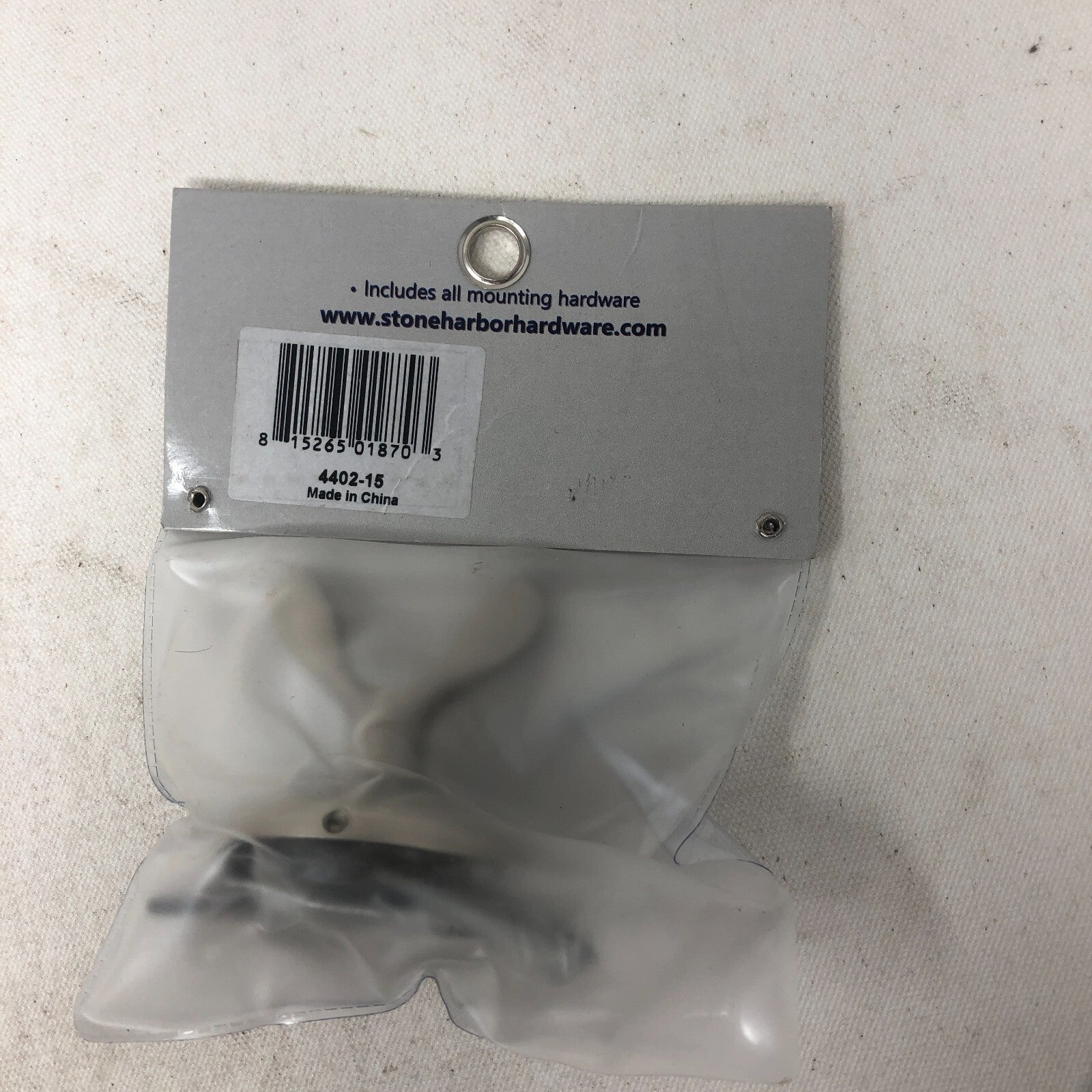 Stone Harbor-Coastal Robe Hook for Bathroom Satin Nickel Part #4402