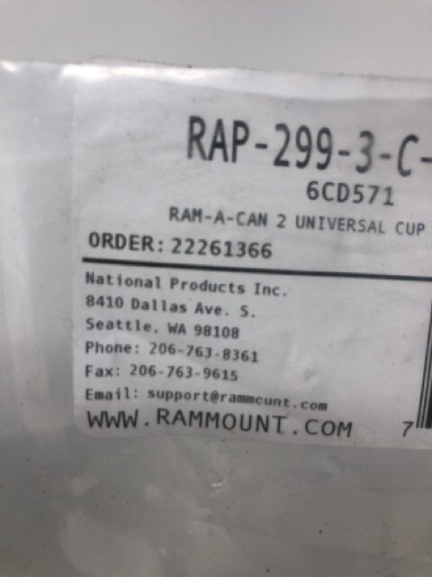 Rap-299-3-c-234-6u - -a-can 2 Universal Cup Holder Sm Tray