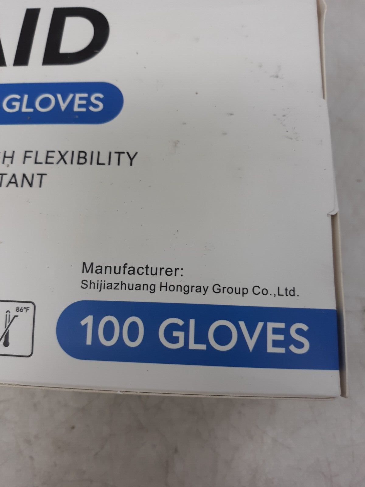 PPE-AID Nitrile Examination Gloves X-Large Powder-Free 100 Count