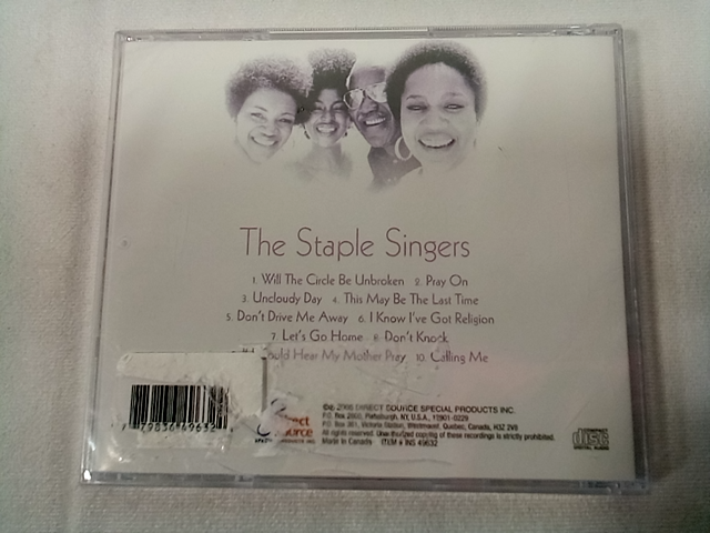 The Staple Singers - in the Spirit  CD - Small Crack in Case