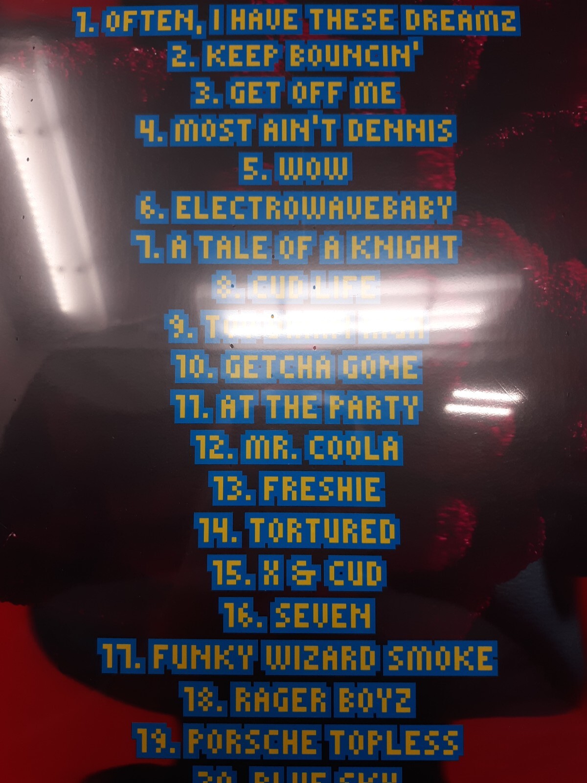 Kid Cudi - Insano 2x Red Vinyl Record LP Glassface Art Variant