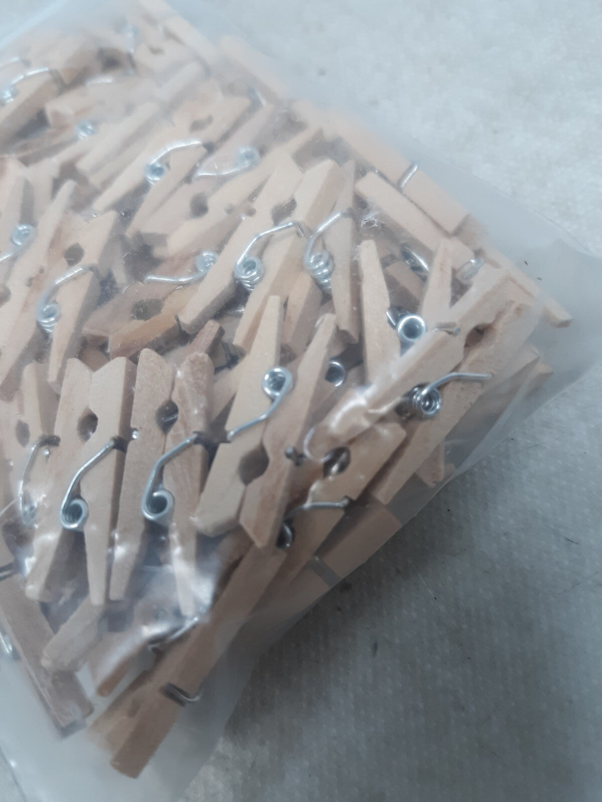 DECORA Sturdy 1 Inch Mini Wooden Craft Clothespins 100pcs