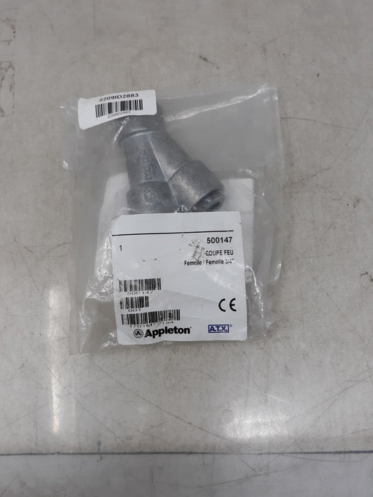 Appleton Electric 3/4" Aluminium Fire Ret Union 500147