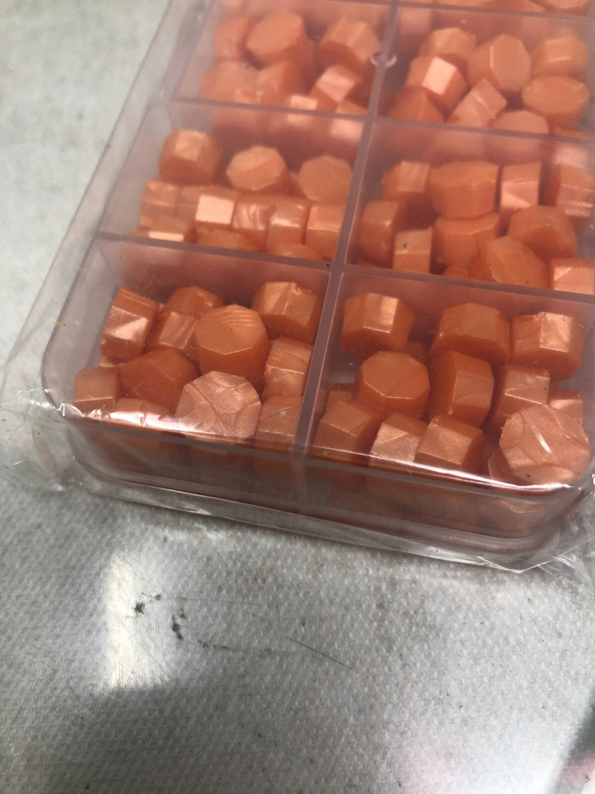 YOKIOU 220pcs Wax Sealing Beads Orange Sealing Wax for Wax Seal Stamp