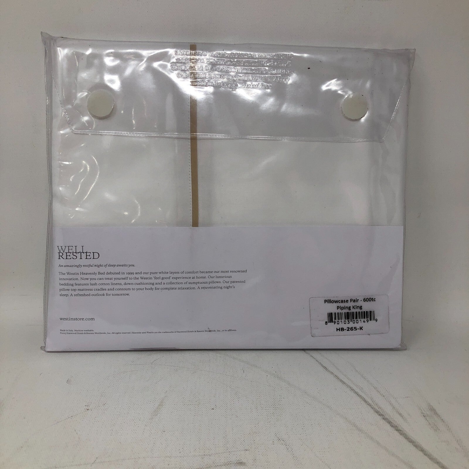 Westin King Pillowcase-100% Egyptian Cotton