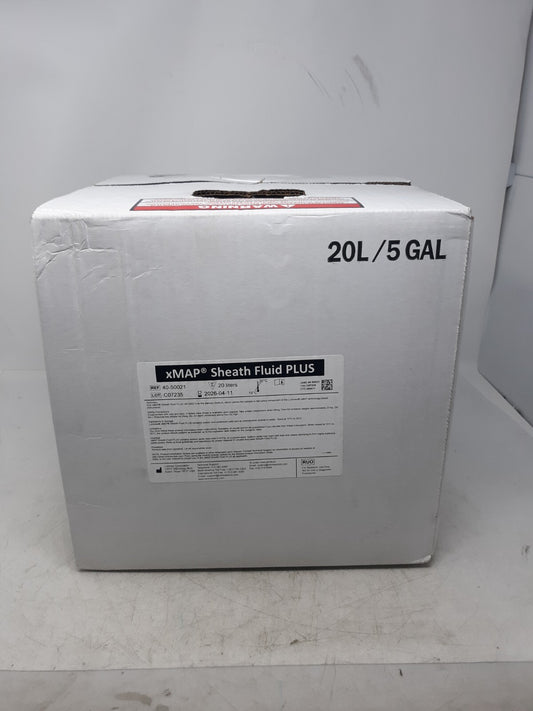 xMAP Sheath Fluid PLUS 20L / 5 GAL Reagent – REF 40-50021 – Exp 2026-04-11