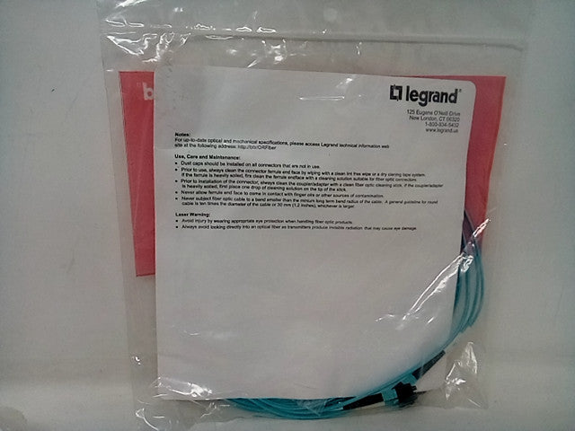 LEGRAND - P1DF2LRGZGZ005M, QS 5M LC LC 10G 2MM DPX PVC DATA CARD