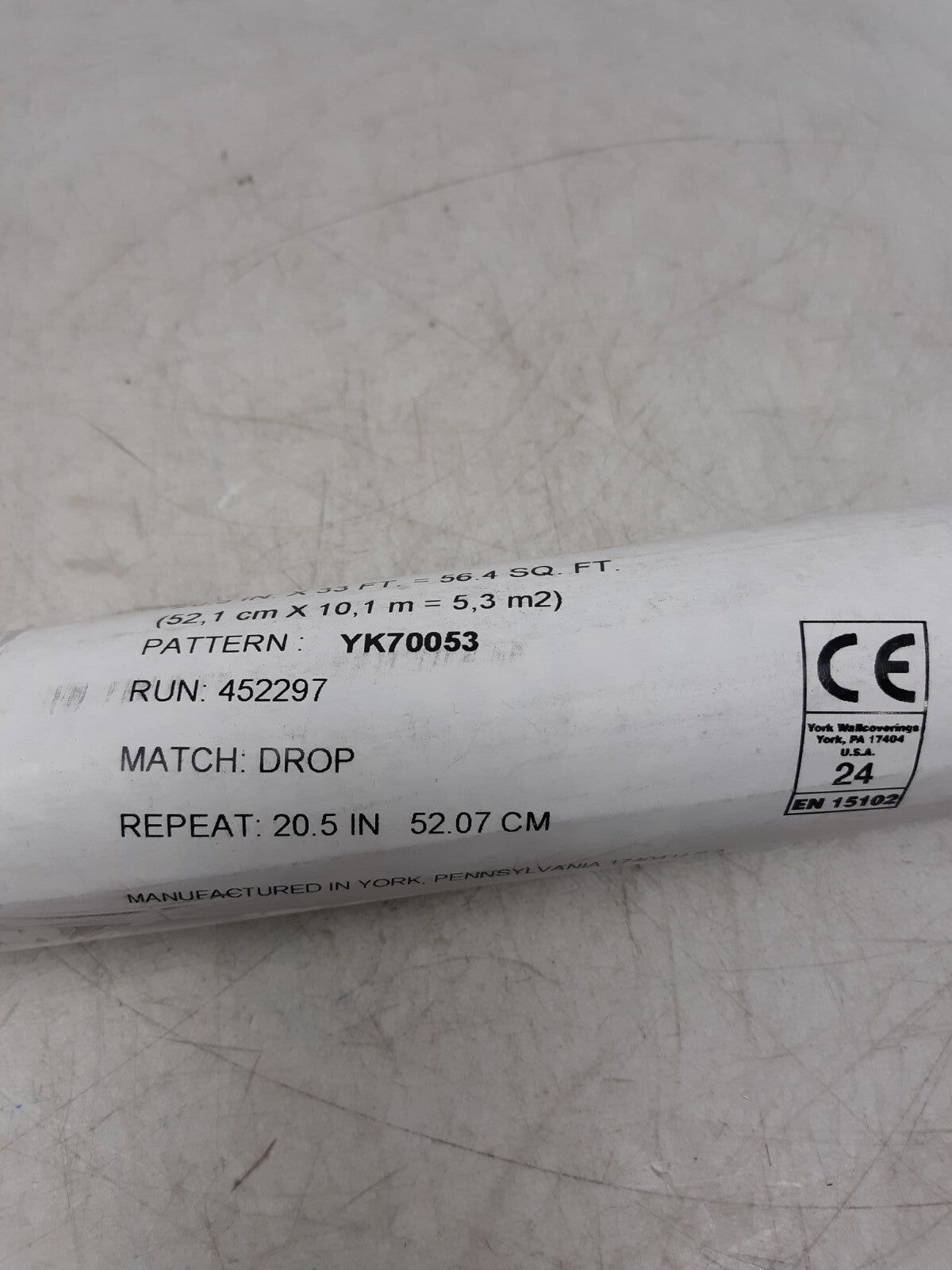 Chesapeake SureStrip Pre-Pasted Wallpaper YK70053 Blue Floral 20.5” x 33’