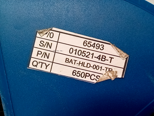 Linx Technology BAT-HLD-001-TR- 650 Pieces