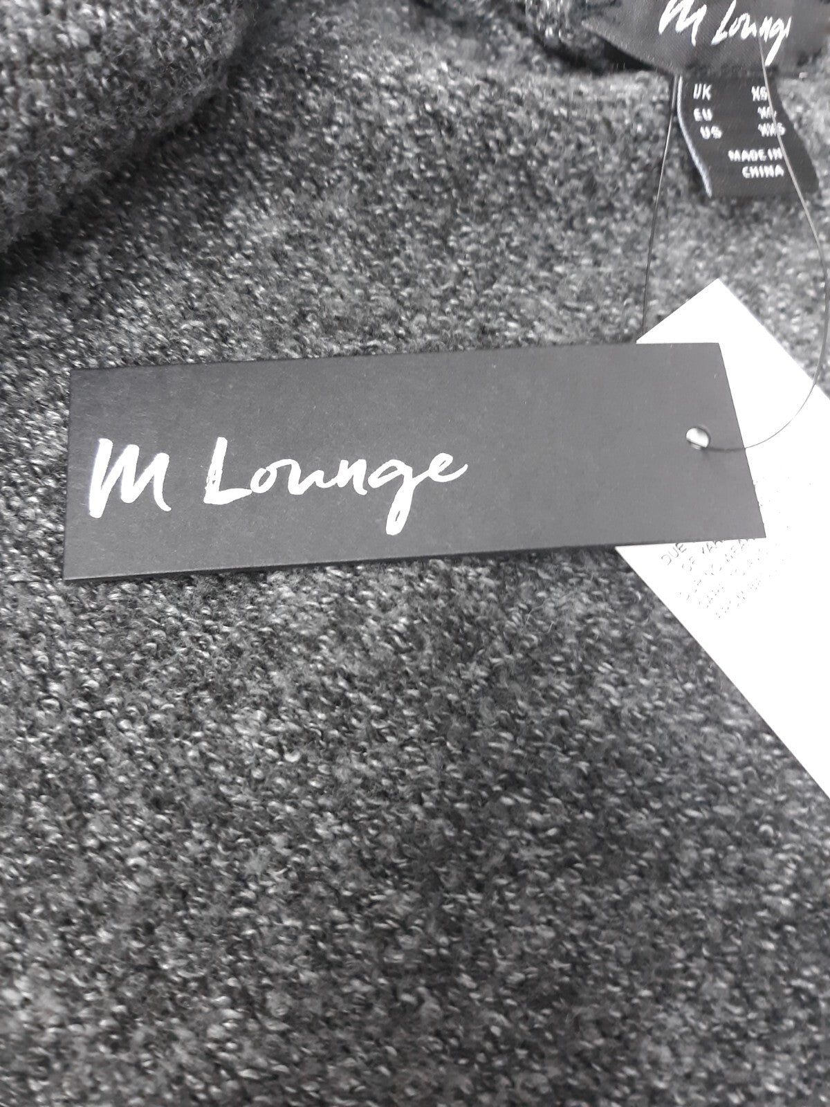 M Lounge Women Dark Grey Cardigan XS