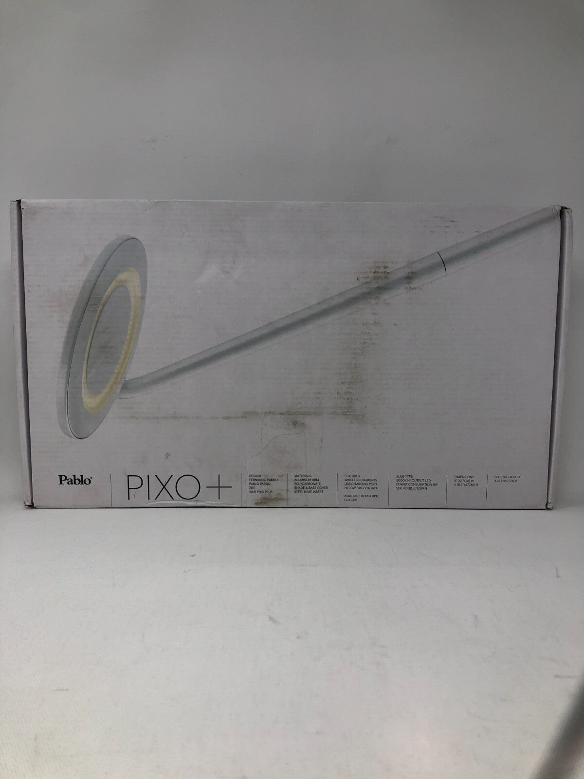 Pablo PIXO+ LED Task Light ~ Aluminum Adjustable Desk Light w/ Charger, Black