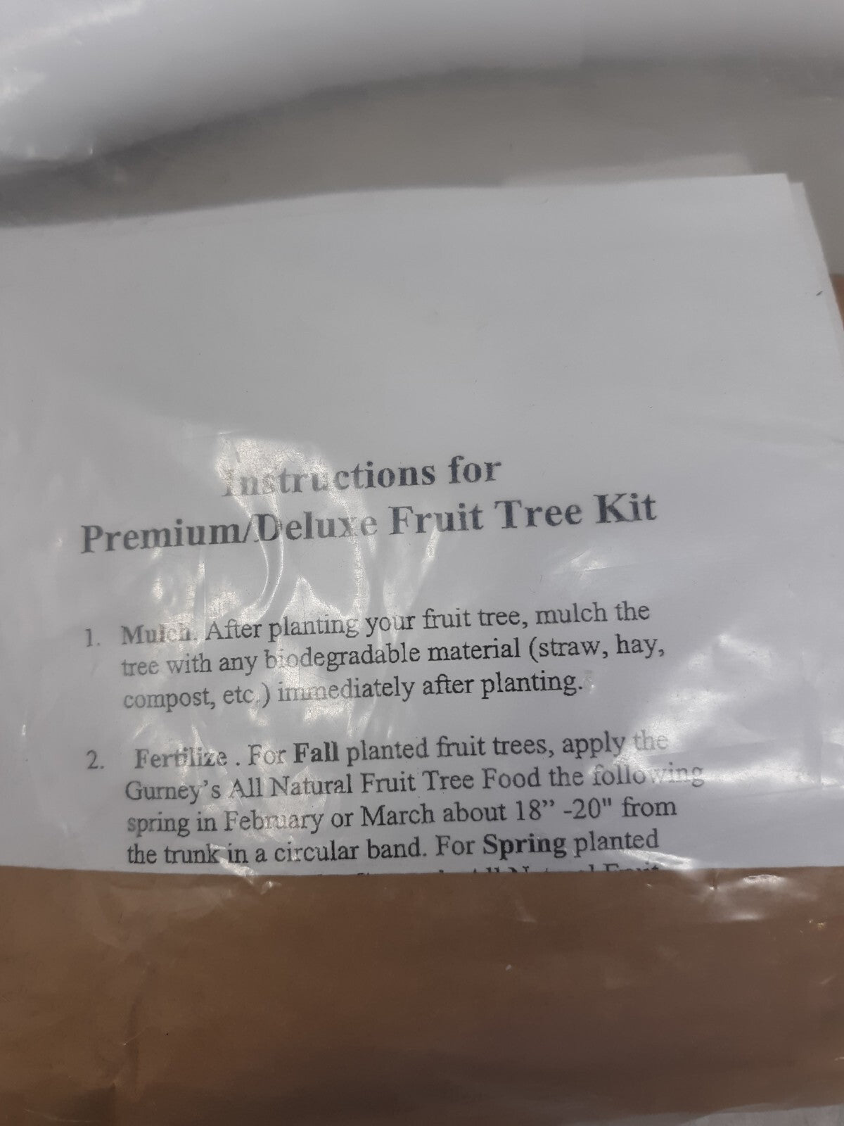 Deluxe Fruit Tree Kit – Tree Care & Maintenance Accessories with Instructions