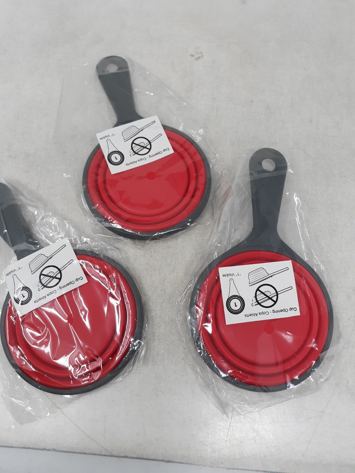 Lot of 3 Collapsible Measuring Cups (1 cup/237ml)