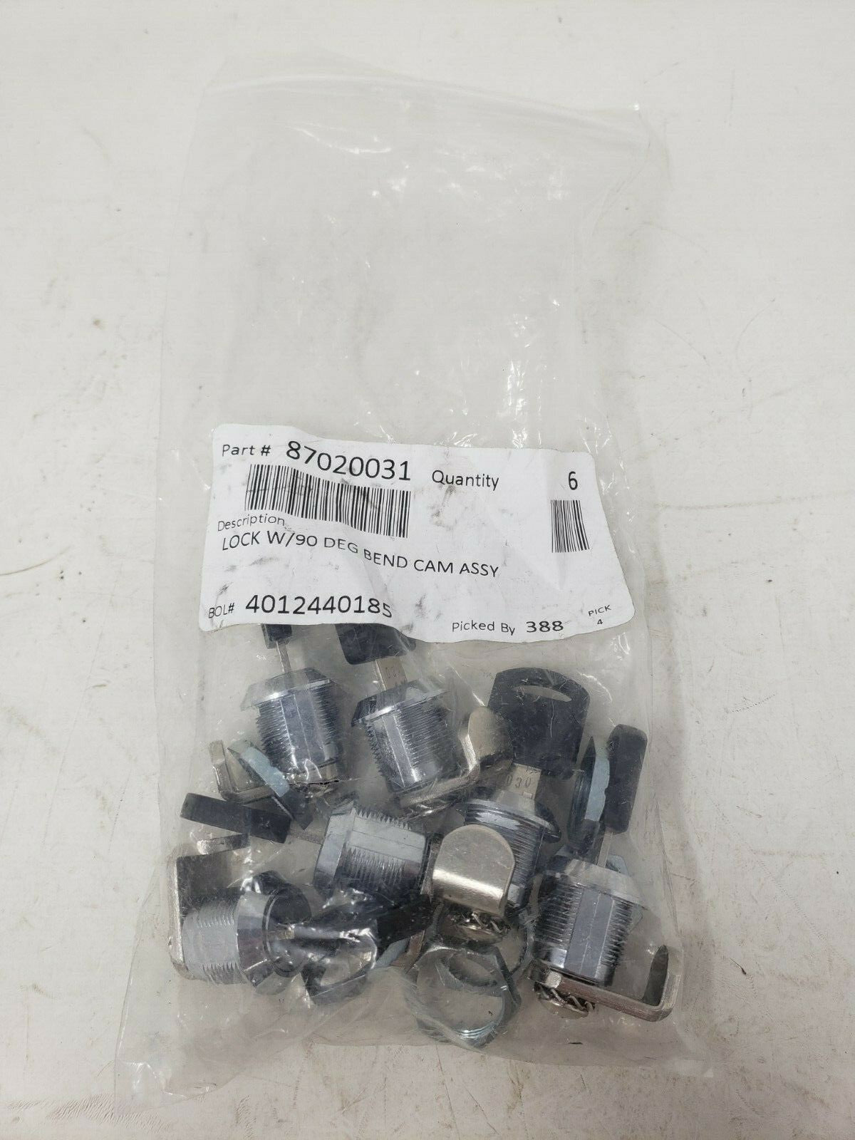 Lock with 90 degree Keyed Different Lock w/ Master Key