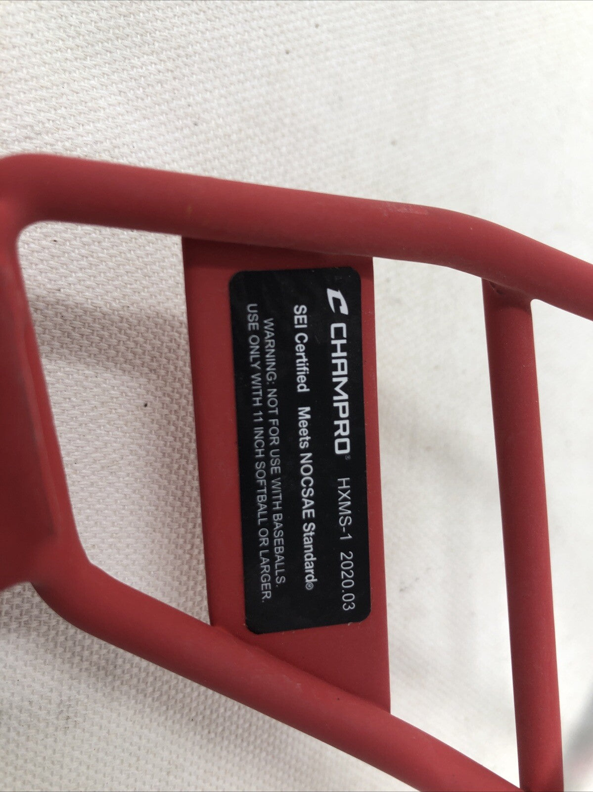Champro RED Softball Face Protector HXMS-1