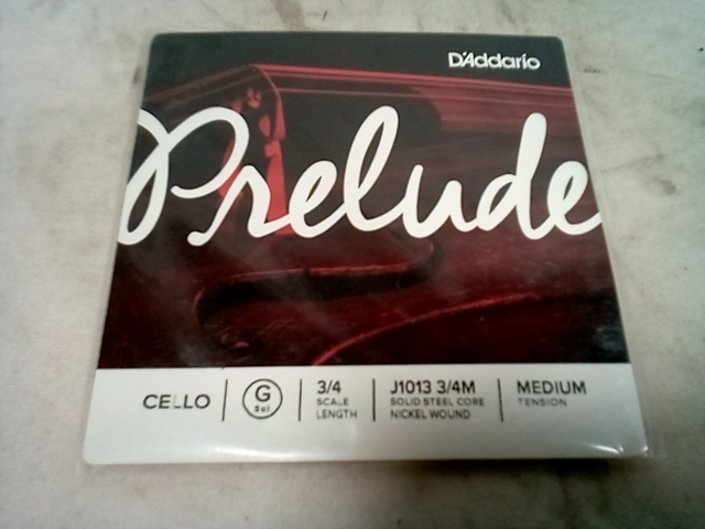 D'Addario Prelude Cello 3/4 J1013 Medium G string