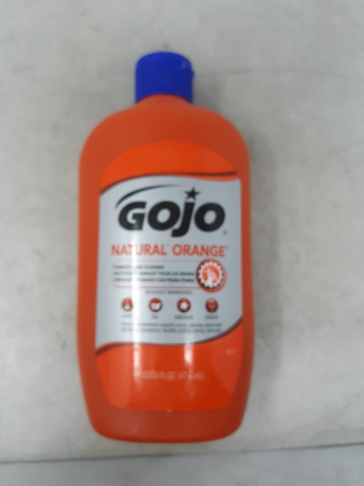 GOJO NATURAL ORANGE Pumice Hand Cleaner, 14 fl oz Quick-Acting Lotion Hand