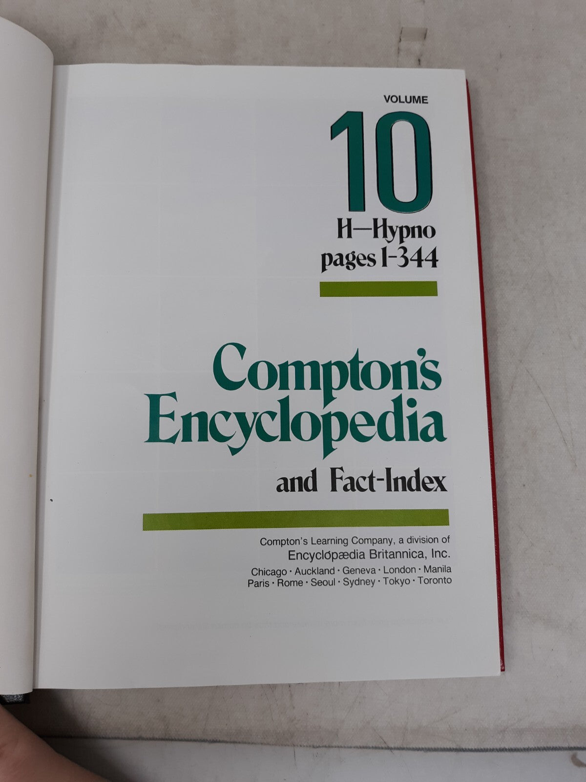Compton's Encyclopedia and Fact-Index Vol. 10