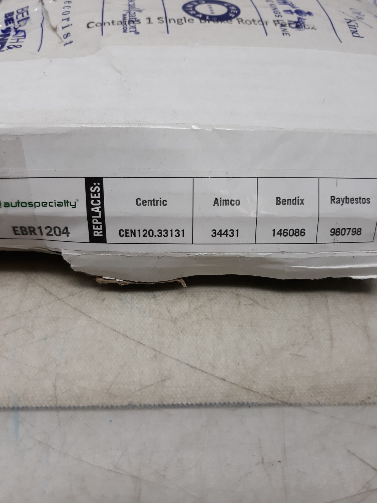 Disc Brake Rotor-Rear OE Stock Replacement Brake Rotor Power Stop EBR1204