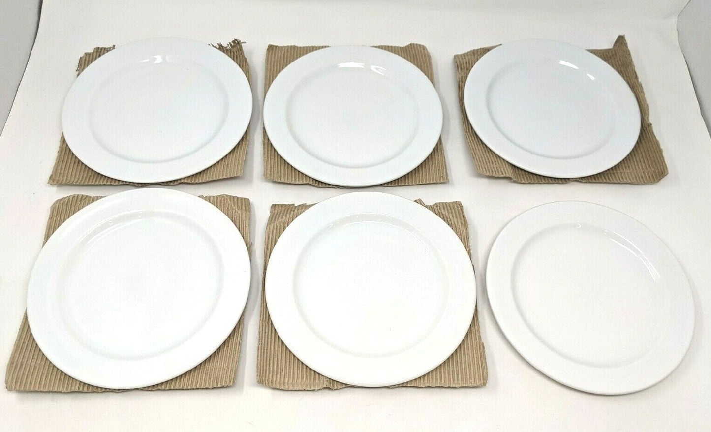 Lot of 6- Arcoroc Assiette Plate Candour 190 MM -7 3/8" (PORCELAIN) 
