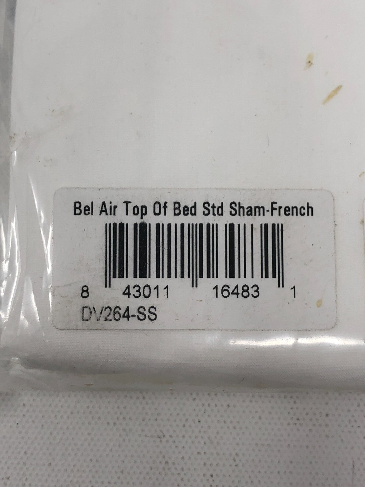Serena & Lily Bel Air Top-of-Bed Sham ~ Standard Size, French Case, White/Blue