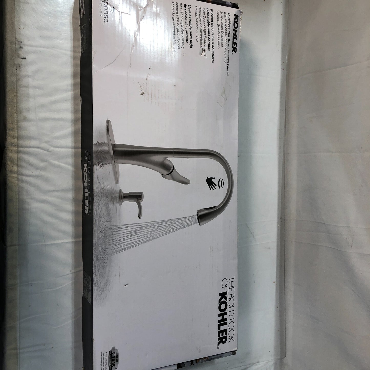 Kohler Touchless Pull-Down Kitchen Faucet with Soap Dispenser