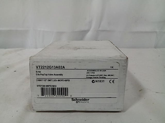 ERIE Poptop Zone Valve, 1/2 in. Swt, 18 in. Leads