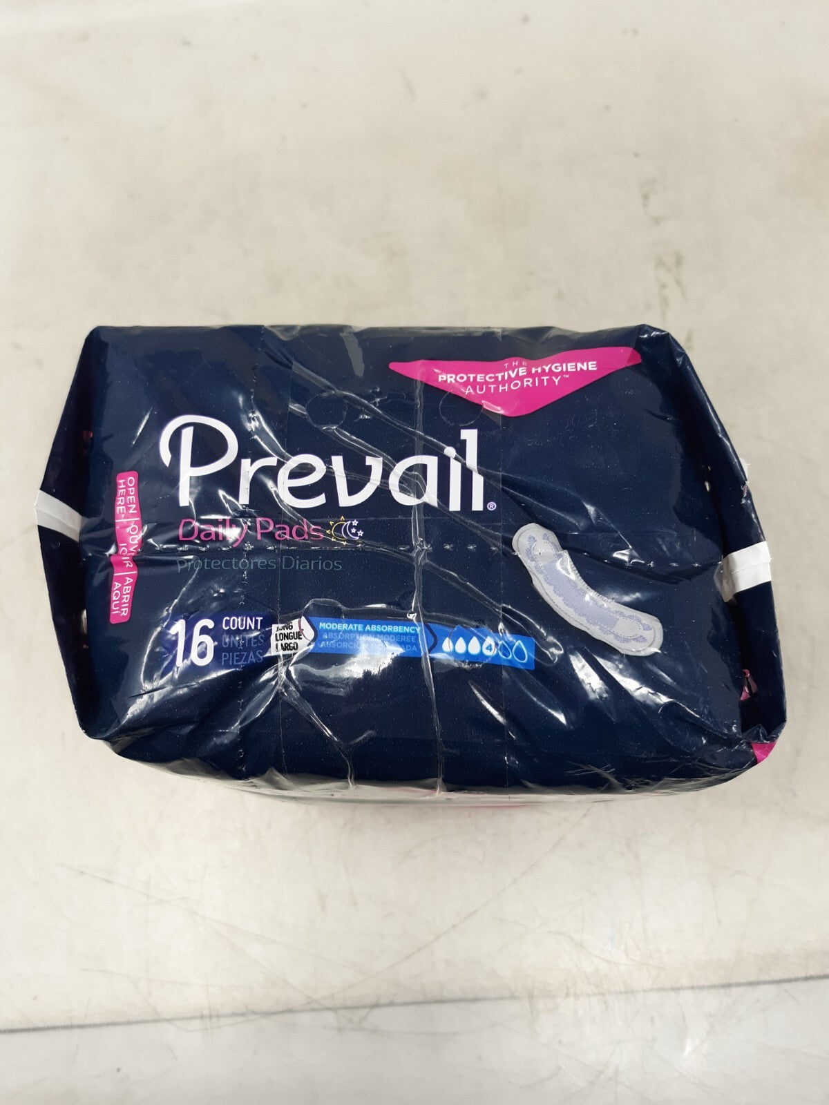 Prevail Daily Pads for Bladder Leaks, Incontinence, 16 Count (BC-013)