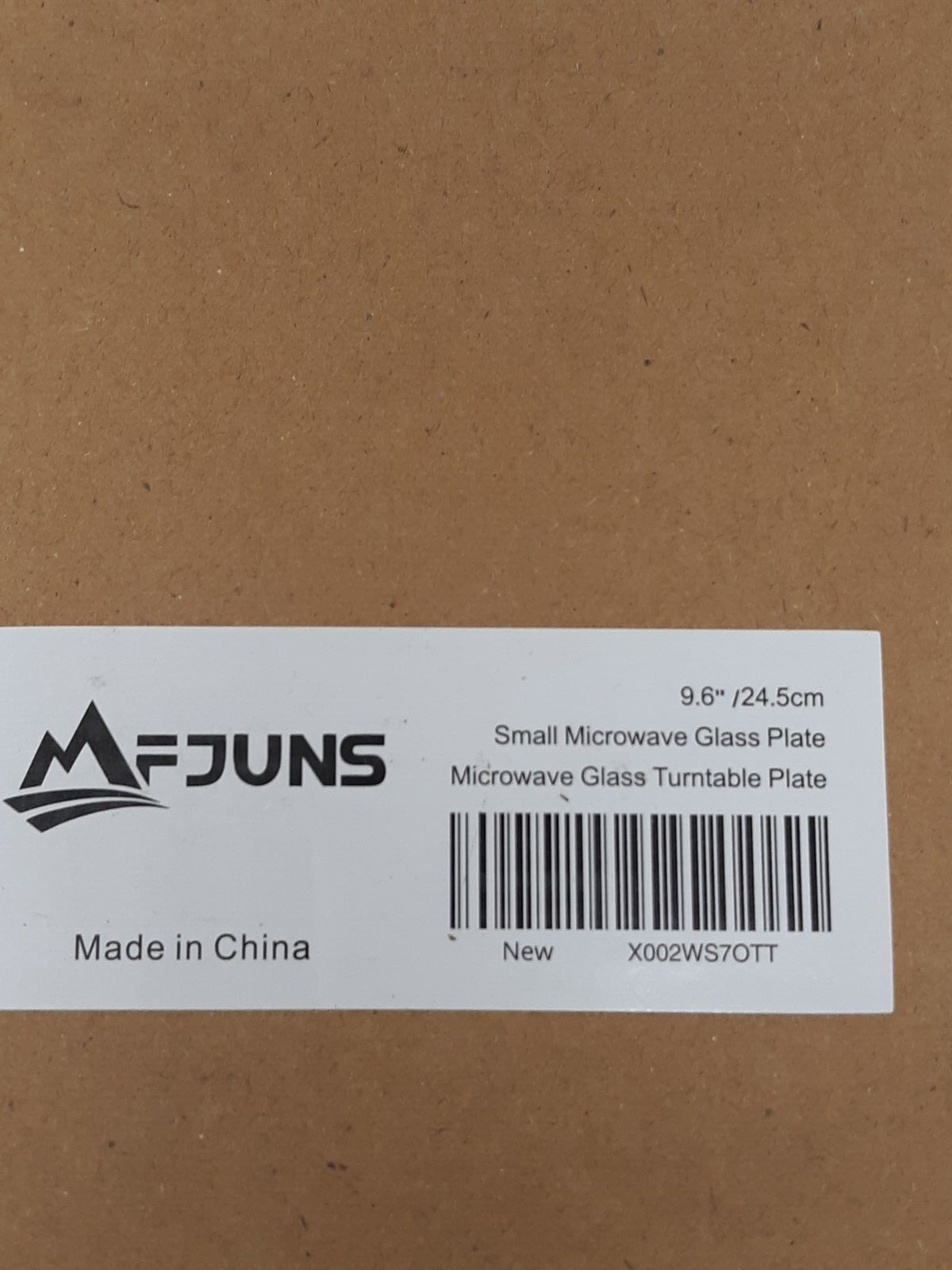 MFJUNS Microwave Glass Turntable Plate 9.6" (24.5cm) Replacement Universal