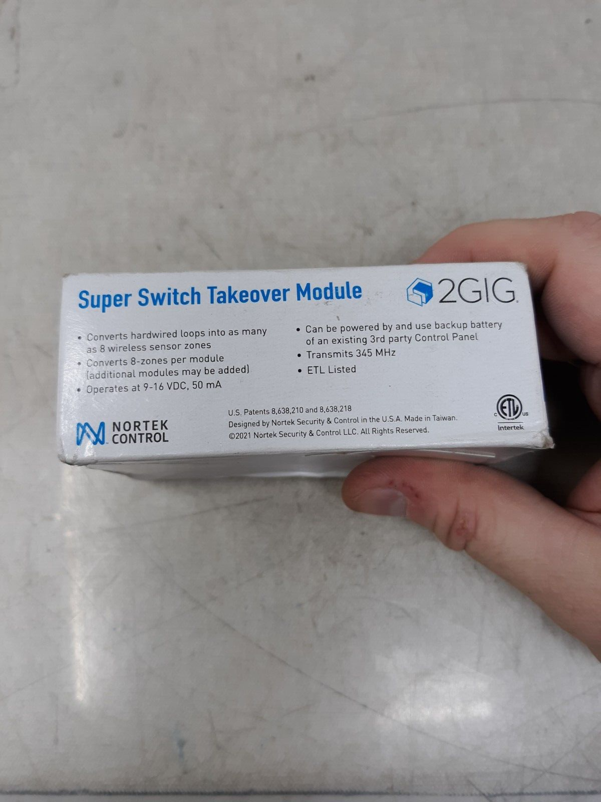 2GIG-TAKE-345 345 MHz Super Switch Wireless Home Security Takeover Module