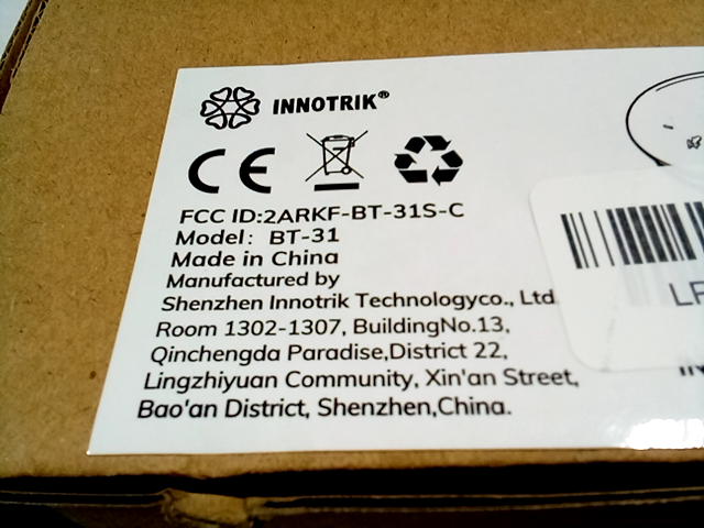 Innotrik portable speaker phone model - BT-31