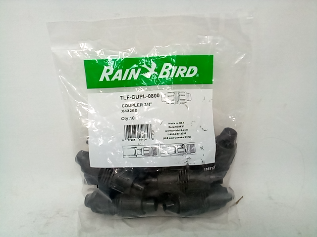 Rain Bird TLF-CUPL-0800 Coupler 3/4 X43280, 10qty.