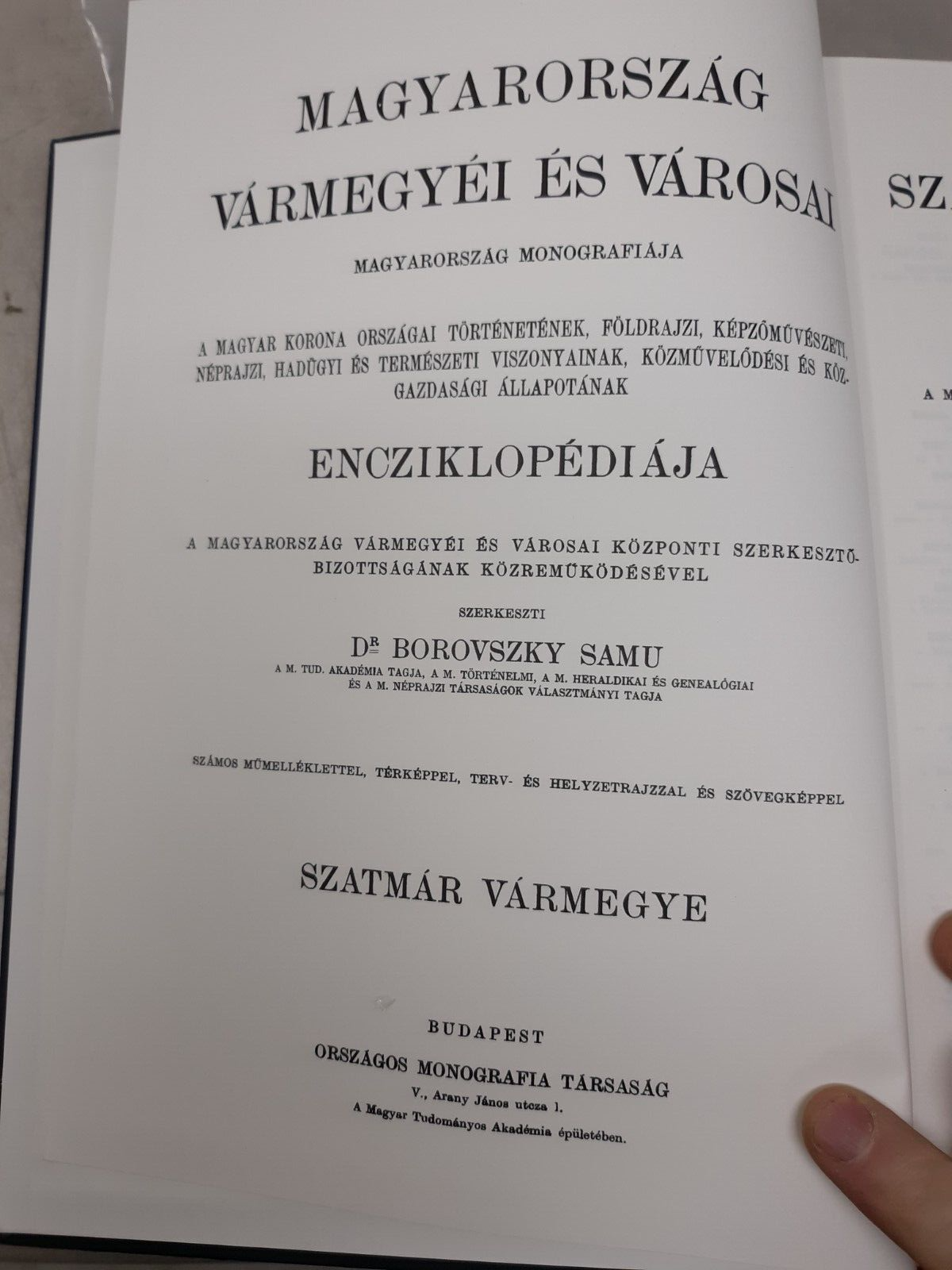 Magyarország vármegyéi és városai. Szatmar Varmegye